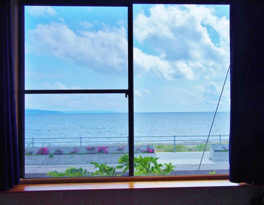 佐渡 ビーチまで0分 1客のみ オーシャンビュー Beach Side House ウッドデッキ Sado Zewnętrze zdjęcie